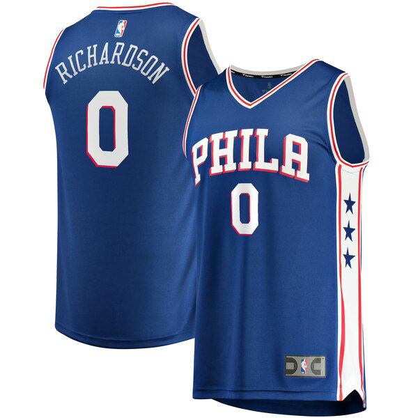 Maillot nba Philadelphia 76ers Icon Edition Homme Josh Richardson 0 Bleu